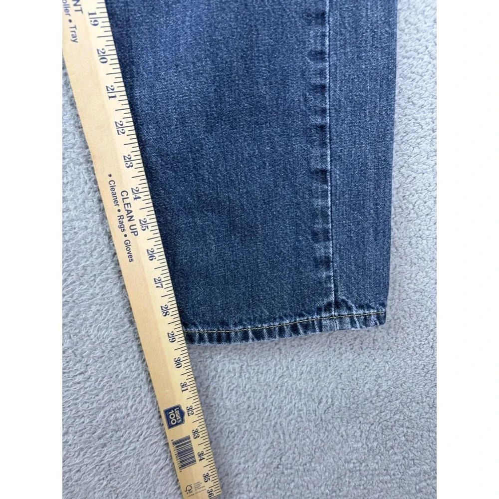 Levis 505 Jeans Mens 36x32 Blue Medium Wash Regular Fit Straight Denim Pants Men